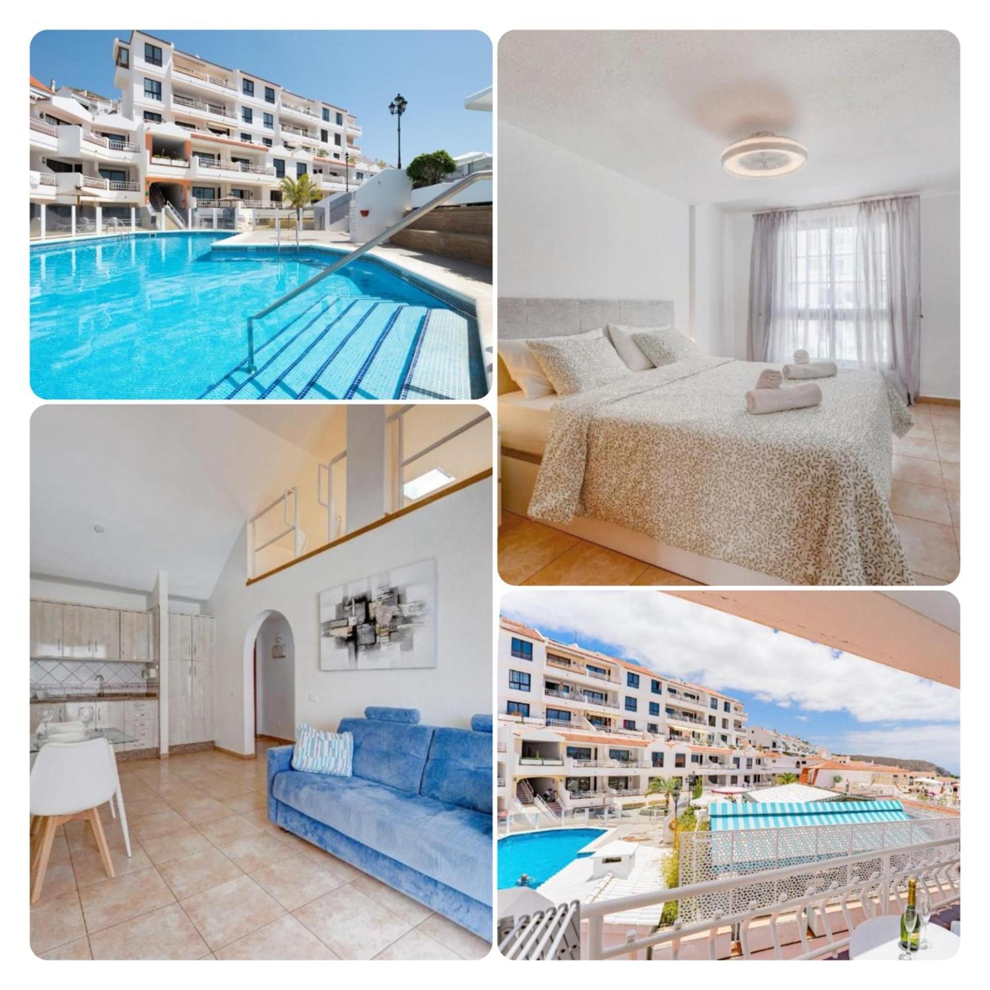 Pretty 1B Apartment In Diamantes 2, Heated Pool Los Cristianos (Tenerife) Exterior foto